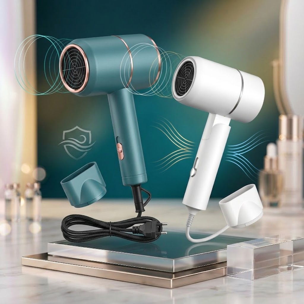 Portable Hair Dryer | Mini Hair Dryer for Fast Drying, Lightweight Use at Home, Salon & Travel