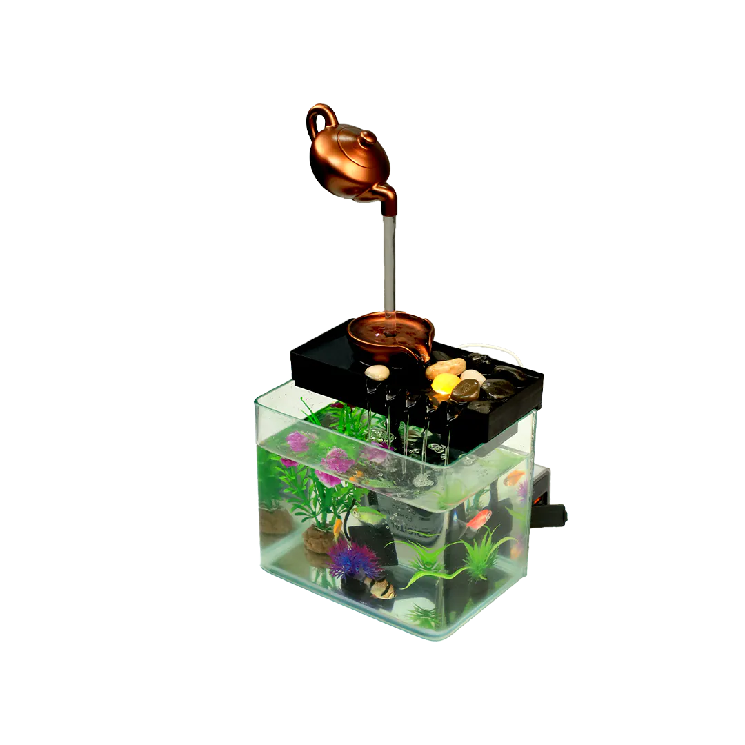 Fish Aquarium | Mini Fish Tank with LED Light thumbnail 3