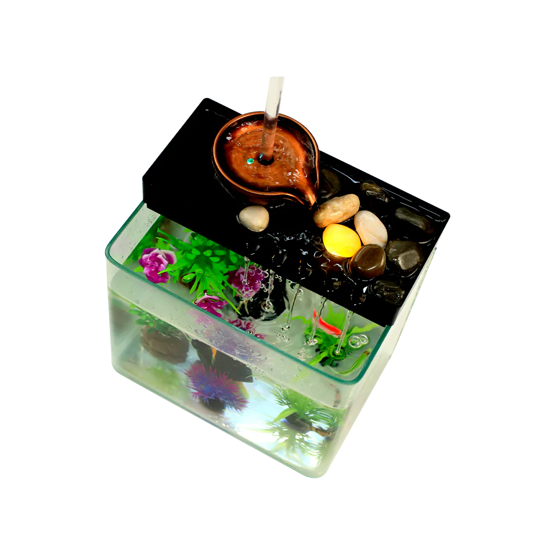Fish Aquarium | Mini Fish Tank with LED Light thumbnail 5