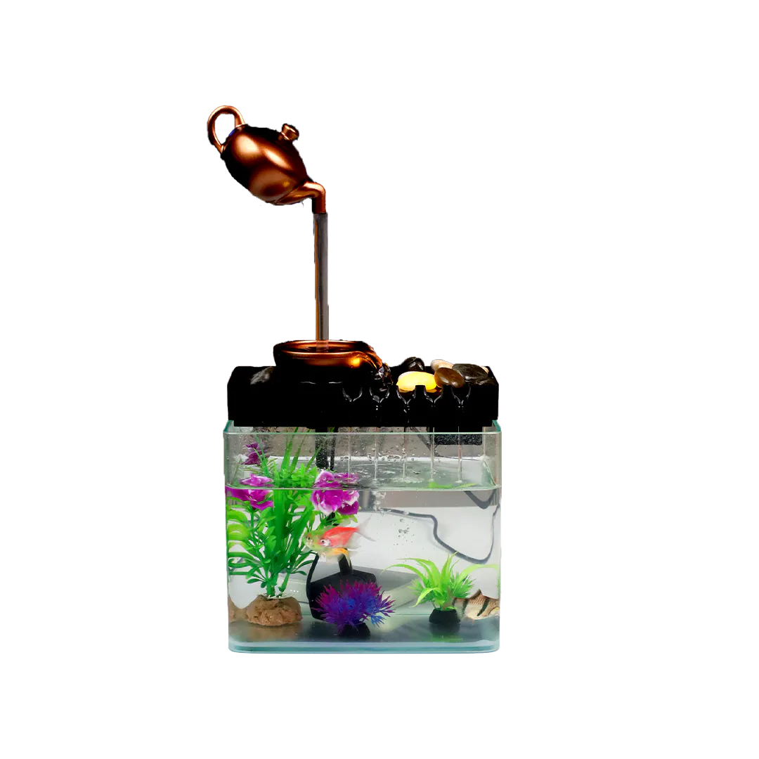 Fish Aquarium | Mini Fish Tank with LED Light