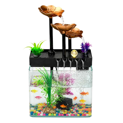 Fish Aquarium | Mini Fish Tank with LED Light thumbnail 1