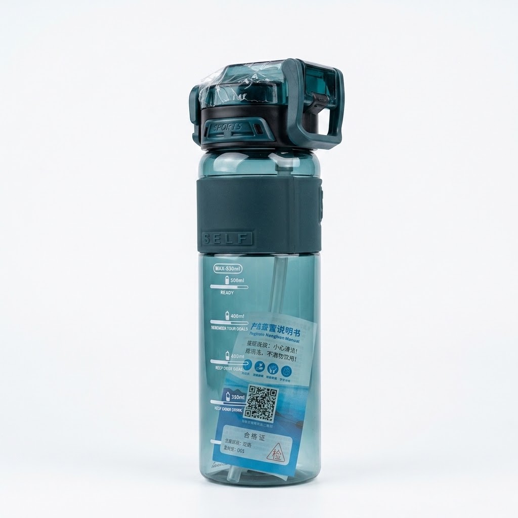 Sports Plastic Water Bottle thumbnail 2